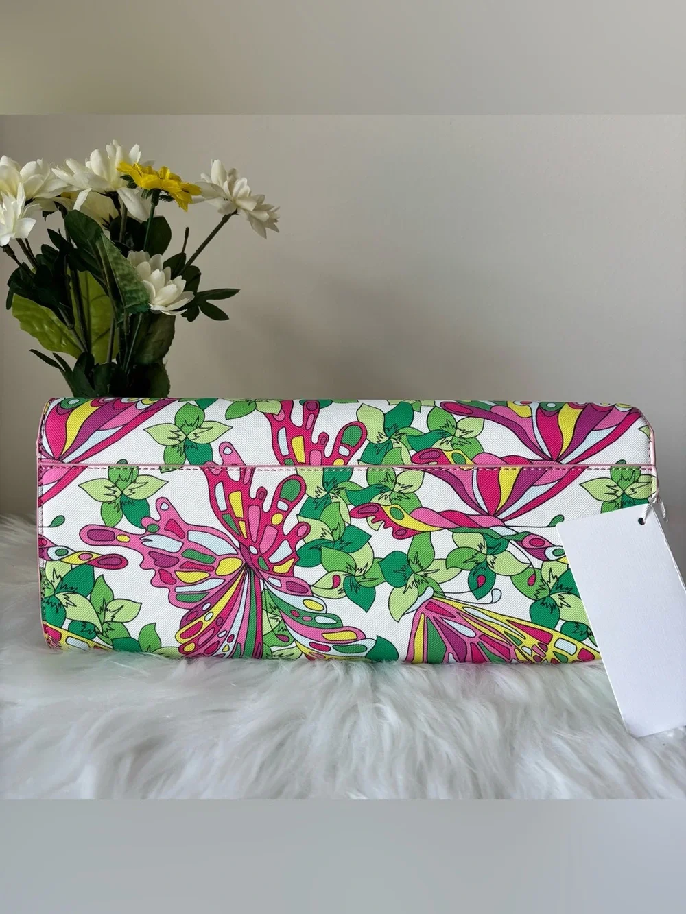 Trina Turk Women Clutch Purse in  “Butterfly” Print  Multicolored NWOT